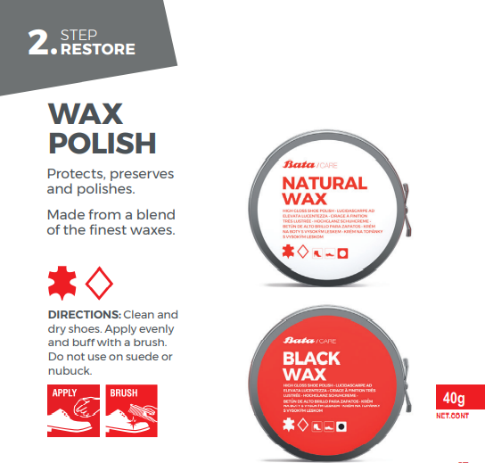 Hush puppies neutral wax top polish